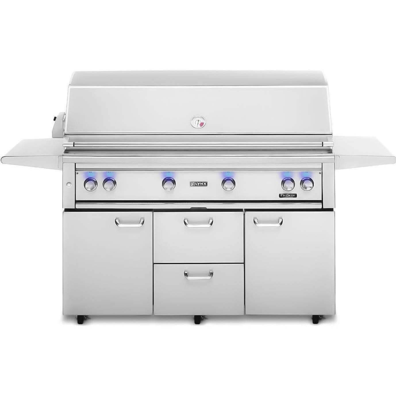 Lynx 54" Freestanding Grill with Prosear 2 Burner and Rotisserie BBQ