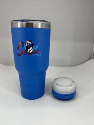 Cool tunes speaker tumbler 30oz blue color - image 5