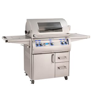 Fire magic echelon diamond series e660 cart grill with single side burner - image 3