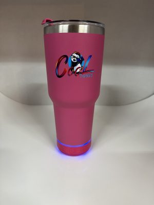 Cool tunes speaker tumbler 30oz pink color