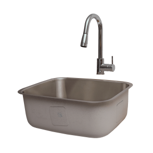 Rcs stainless steel undermount sink with faucet - image 4