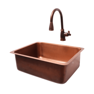 Rcs copper undermount sink with faucet - image 3