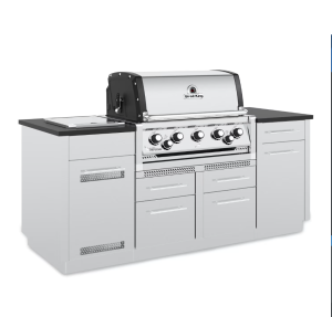 Broil king imperial s 590i 5-burner natural gas grill center with rotisserie, & side burner - stainless steel - image 7