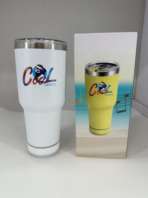 Cool tunes speaker tumbler 30oz white color - image 4