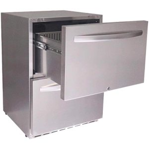 Rcs 2 drawer fridge with lock - image 3
