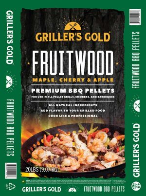 Griller’s gold fruitwood pellets (20 lbs. )