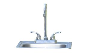 Bull sink with faucet