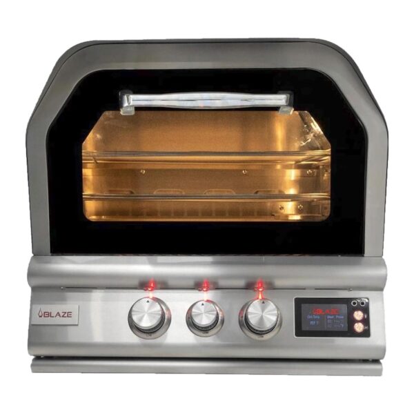 Blaze 26-inch built-in natural gas outdoor pizza oven w/ rotisserie