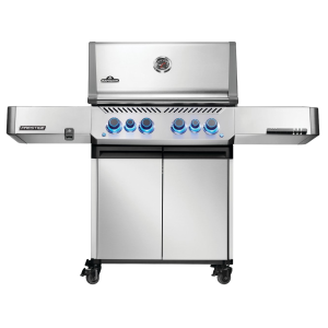 Prestige® 500 Propane Gas Grill with Infrared Side and Rear Burner, Stainless Steel