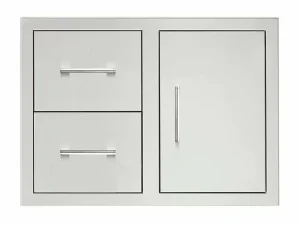 True flame 30" 2-drawer & access door combo