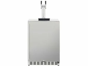 True flame 24" 6. 6c deluxe outdoor rated kegerator - no tap