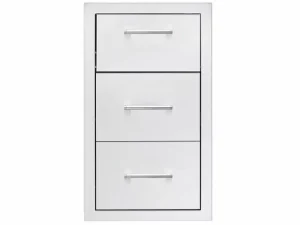 True flame 17" vertical 2-drawer & paper towel holder combo masonry - image 2