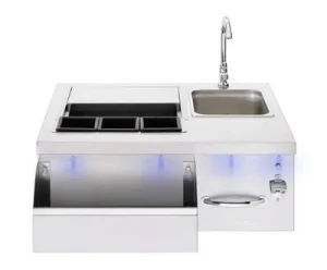 True flame 30" beverage & prep station with led lights - image 2