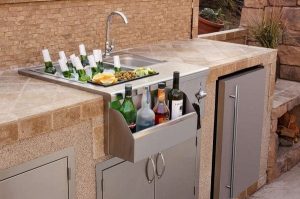 True flame 30" beverage & prep station with led lights - image 4