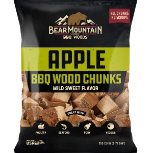 a bag of wood chunks