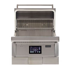 Built-in pellet grill