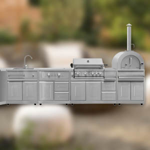 Outdoor kitchen kits