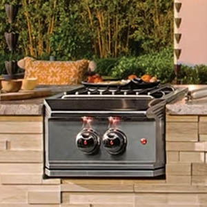 Outdoor kitchen side burners