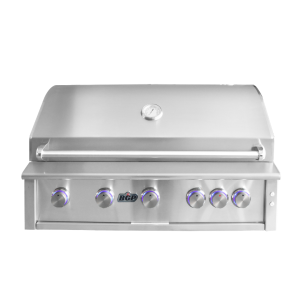Bgp 40" 5 main burners w/ back burner & led knob light  - gas grill