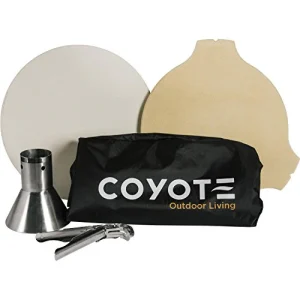 Asado Accessory Bundle includes Pizza Stone, Heat Deflector, Chicken Throne, Grid Grippers and Cover