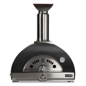 30" Hybrid Multi-Fuel Pizza Oven, Ceramic Cooking Bricks, Temps up to 1,000 Degrees - Matte Black, Natural Gas,  4 pc tool kit included