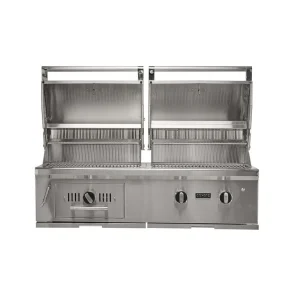 50" Hybrid Built-In Gas & Charcoal Grill; LP Gas