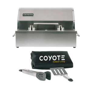 Coyote Single Burner 120V Electric Grill ; INCLUDES COVER  AND TOOL SET