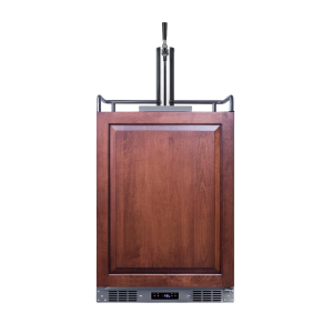 Summit 24-Inch 5.6 Cu. Ft. Built-In Kegerator - Custom Panel