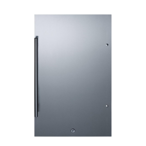 Summit Commercial 19-Inch 3.1 Cu. Ft. Shallow Depth Outdoor Rated Refrigerator - Black Cabinet
