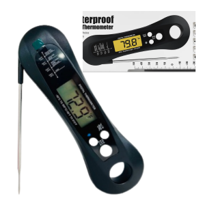 Waterproof Meat Thermometer Black