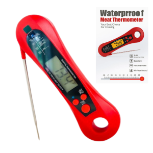 BGP Waterproof Meat Thermometer Red