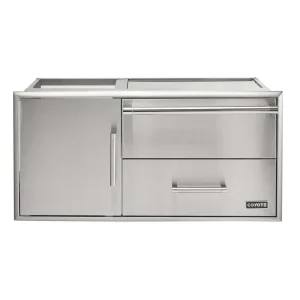 42" Access Door With Storage & Warming Drawer Combo