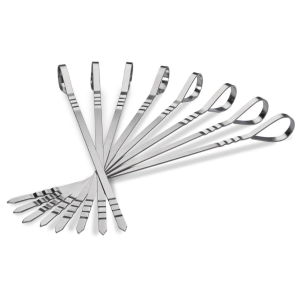 Eight Stainless Steel Multifunctional Skewers
