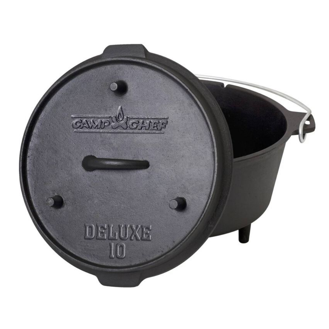 10" Cast Iron Deluxe Dutch Oven (6 Quart)