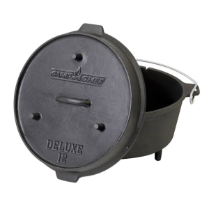12" Cast Iron Deluxe Dutch Oven (9 1/3 Quart)