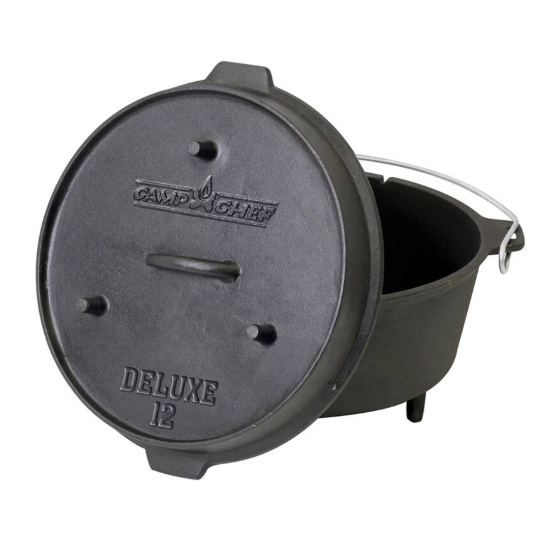 12" Cast Iron Deluxe Dutch Oven (9 1/3 Quart)
