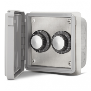 Infratech Dual Flush Mount Input Regulator with Weatherproof Cover and Gang Box