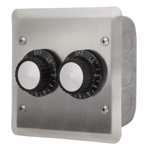 Infratech Dual Flush Mount Input Regulator with Stainless Steel Wall Plate and Gang Box