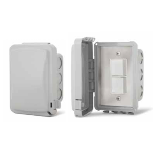 Infratech Flush Mount Duplex On / Off Switch with Weatherproof Cover and Gang Box