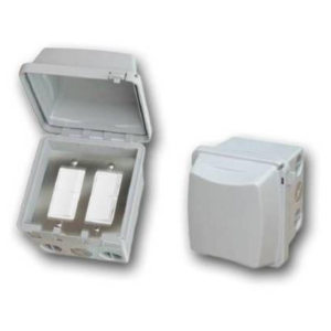 Infratech Dual Surface Mount On / Off Switch with Weatherproof Cover and Gang Box