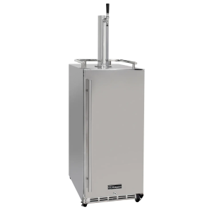 15" Outdoor Single Tap Stainless Steel Built-In Commercial Kegerator