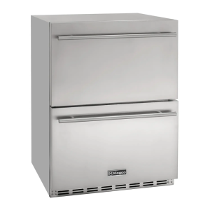 24" Outdoor Two-Drawer All Stainless Steel Commercial Built-In Refrigerator