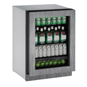 Glass Refrigerator 24" Reversible Hinge Integrated 115v