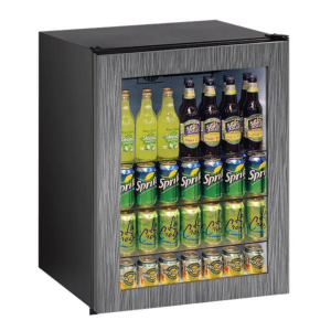 Glass Refrigerator 24" Reversible Hinge Integrated 115v