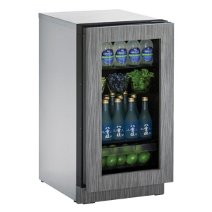 Glass Refrigerator 18" Reversible Hinge Integrated 115v