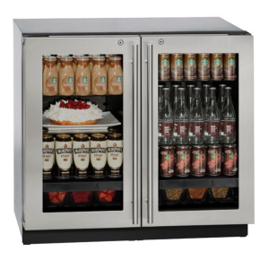Glass Refrigerator 36" Lock Stainless 115v SPECIAL ORDER