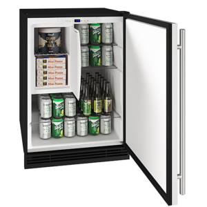 Refrigerator Freezer 24" Reversible Hinge Stainless Solid 115v