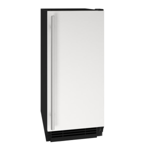 Clear Ice Machine 15" Reversible Hinge White Solid 115v