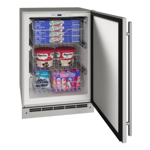 Outdoor Freezer 24" Reversible Hinge Stainless 115v