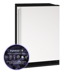 Solid Refrigerator 24" Reversible Hinge White Solid 115v BrightShield